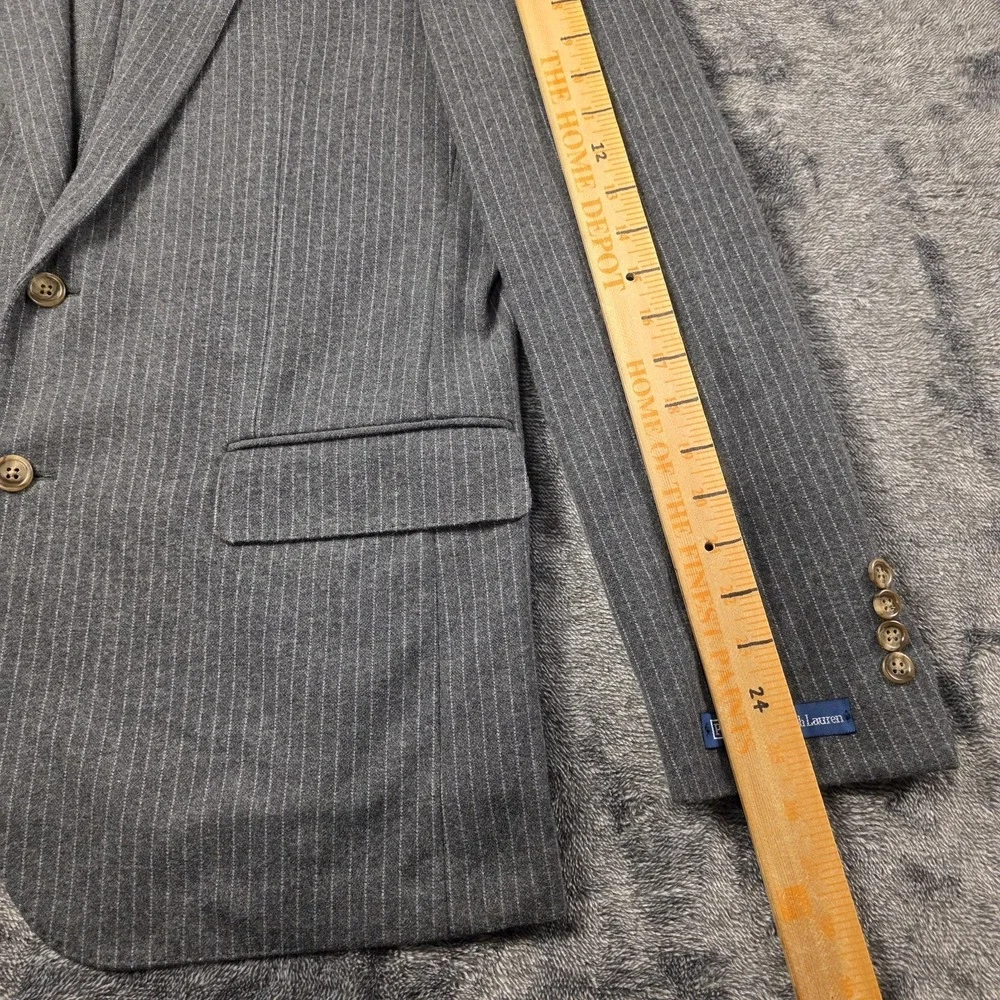 Polo Ralph Lauren Kent Soft Pinstripe Knit Suit Jacket Men‎ 42R $800